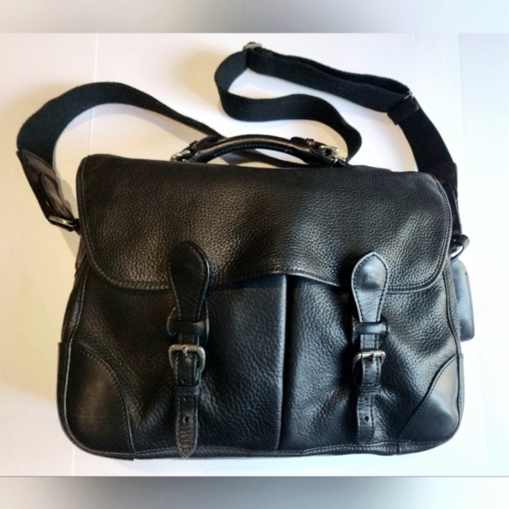 Vintage MULHOLLAND Black Leather Briefcase THE CHALICE 2007 - Picture 2 of 16